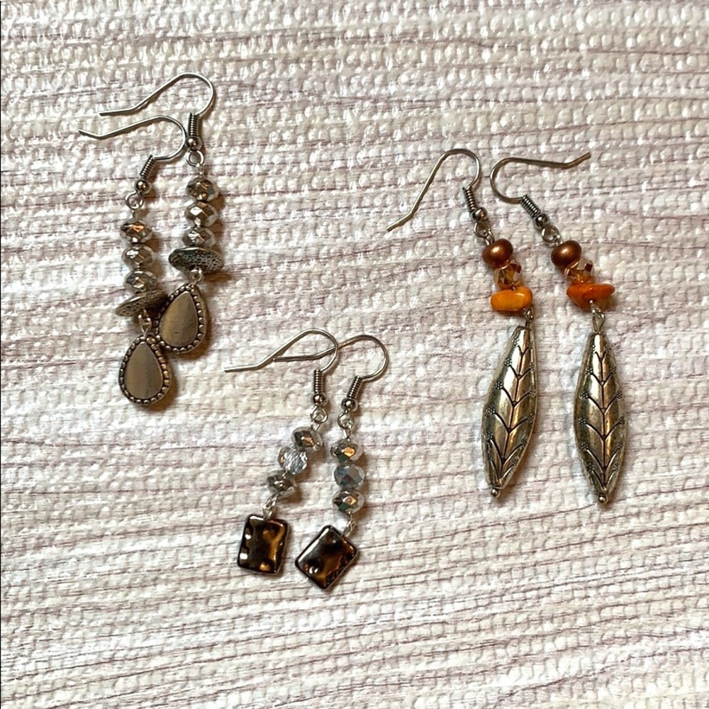 •S I L V E R• earring bundle  ✨✨